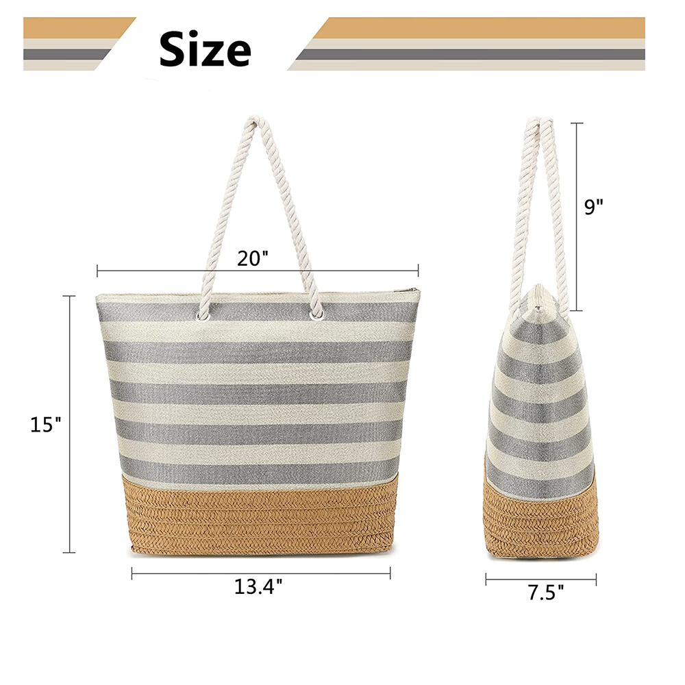 Sandproof Swim Bags Pool Bags with Zipper