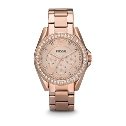 Women's Gemstone Inspiration Rose Gold Stainless Steel Watch