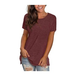 Womens Loose Fit Tshirts Short Sleeve Summer Tops Casual Workout Yoga Tunic T Shirts Tops