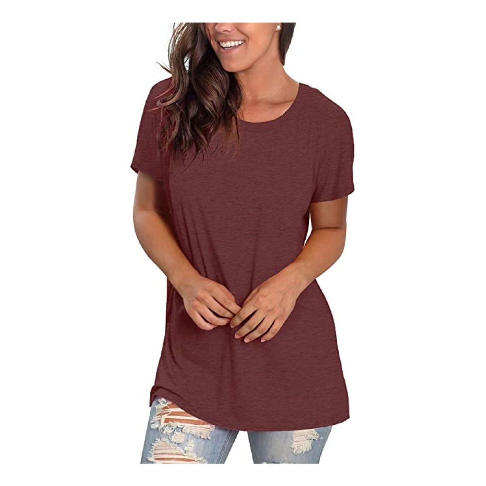Womens Loose Fit Tshirts Short Sleeve Summer Tops Casual Workout Yoga Tunic T Shirts Tops
