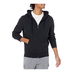 Lightweight French Terry Full-Zip Hooded Sweatshirt