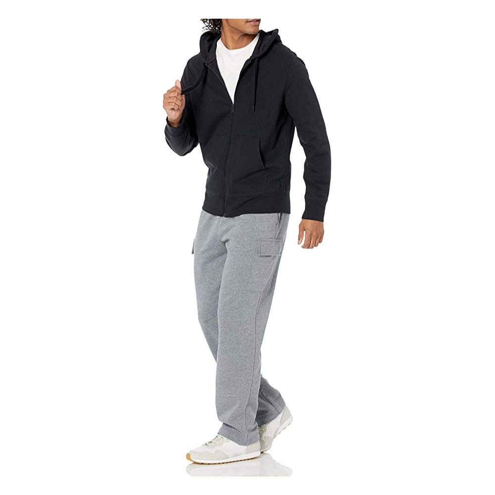 Lightweight French Terry Full-Zip Hooded Sweatshirt