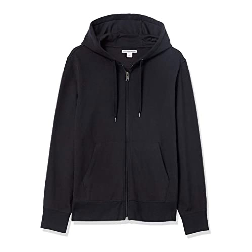 Lightweight French Terry Full-Zip Hooded Sweatshirt
