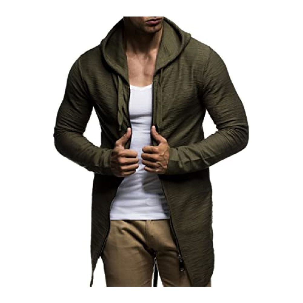 Oversized Hooded Long Jacket | Modern Stylish Longsleeve Full Zip Hoodie Sweatshirt