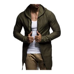 Oversized Hooded Long Jacket | Modern Stylish Longsleeve Full Zip Hoodie Sweatshirt