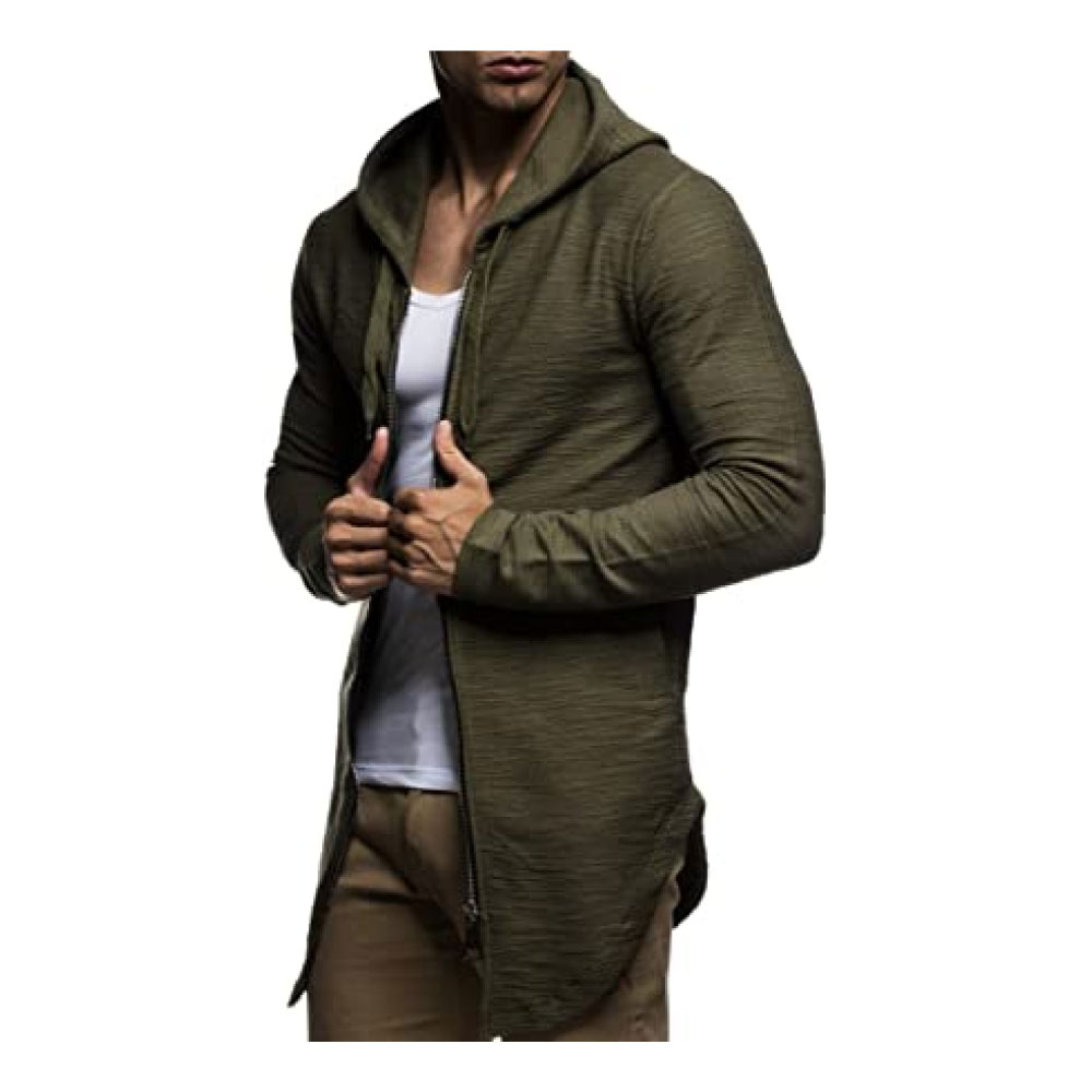 Oversized Hooded Long Jacket | Modern Stylish Longsleeve Full Zip Hoodie Sweatshirt