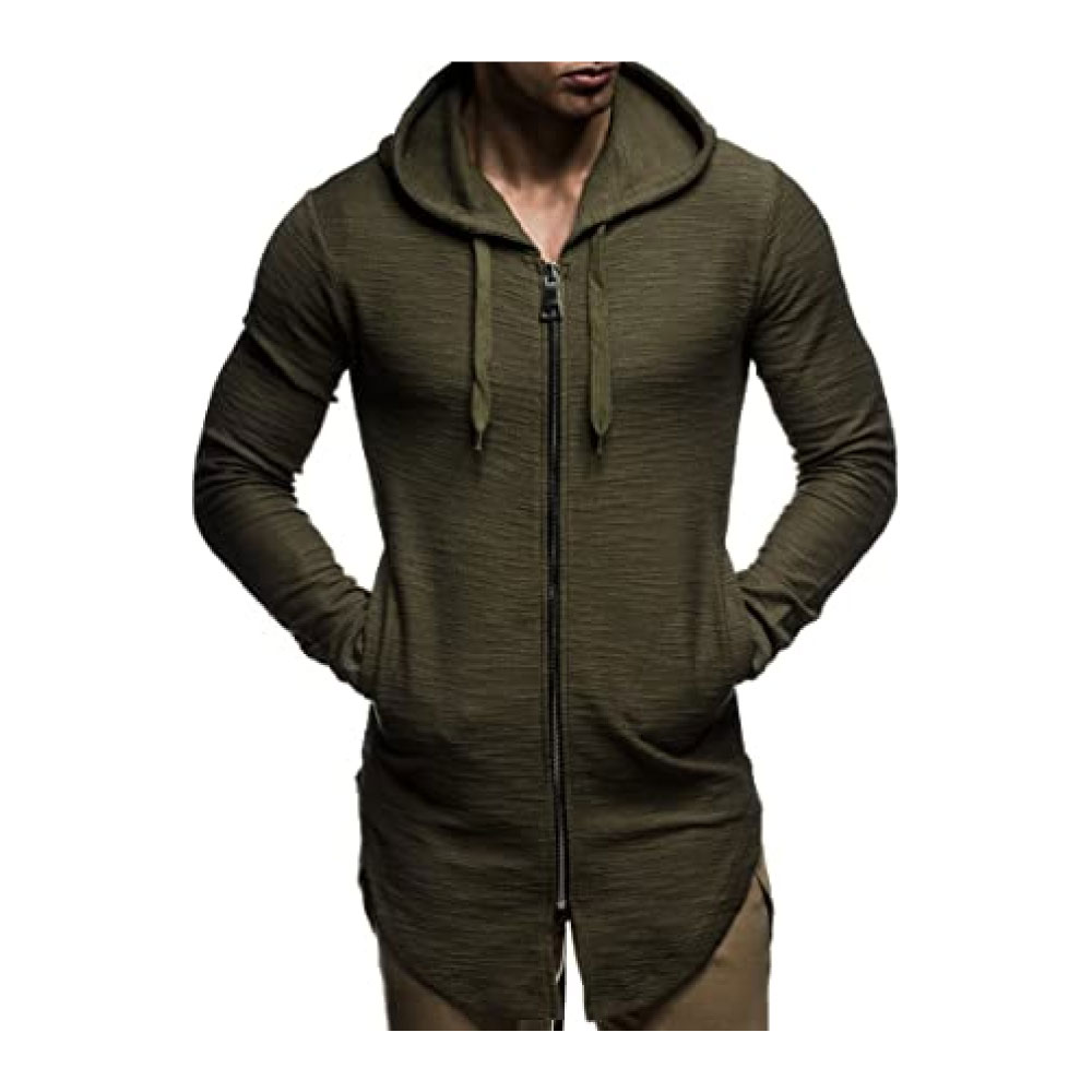 Oversized Hooded Long Jacket | Modern Stylish Longsleeve Full Zip Hoodie Sweatshirt