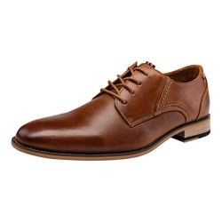 Men's Dress Shoes Leather Classic Formal Mens Oxfords Retro Derby Oxford