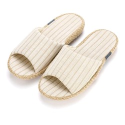 Slippers for Women Open Toe Cotton and linen Summer Slippers
