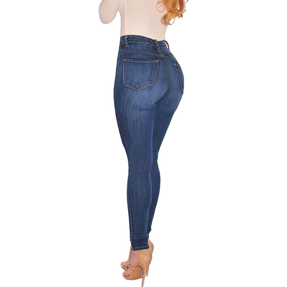 Curvy High Waist Stretch Butt Lifting Skinny Colombian Jeans