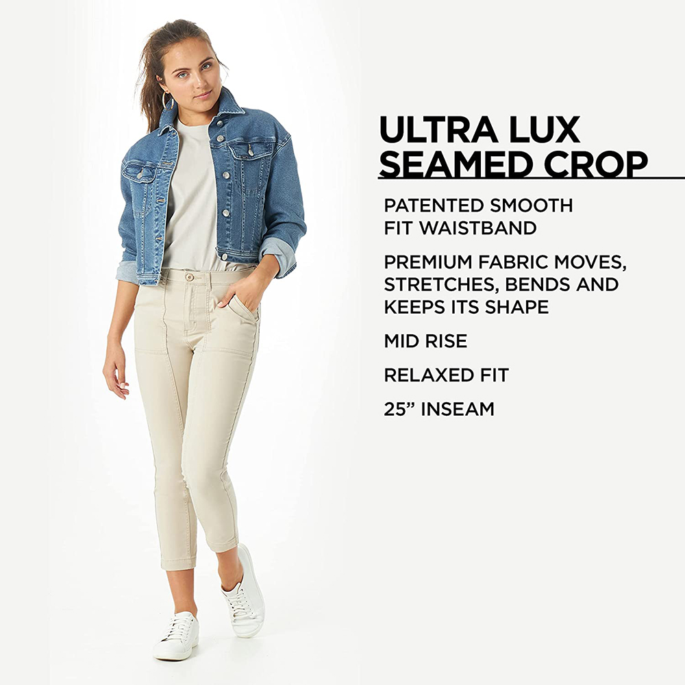 Women's Ultra Lux High-Rise Seamed Crop Pant