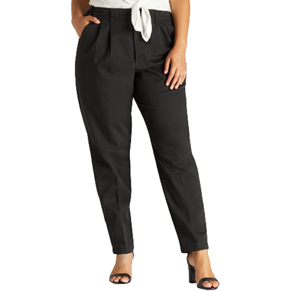 Women's Plus-Size Relaxed Fit Side Elastic Pant