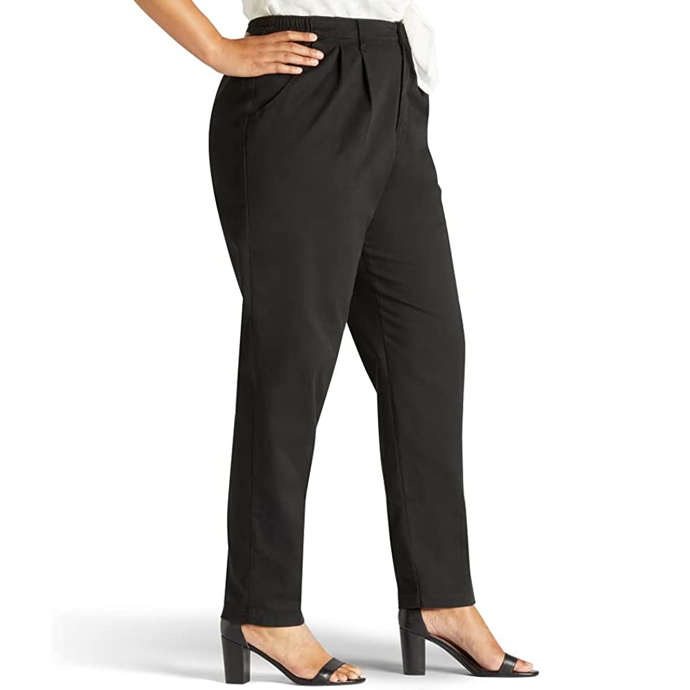 Women's Plus-Size Relaxed Fit Side Elastic Pant