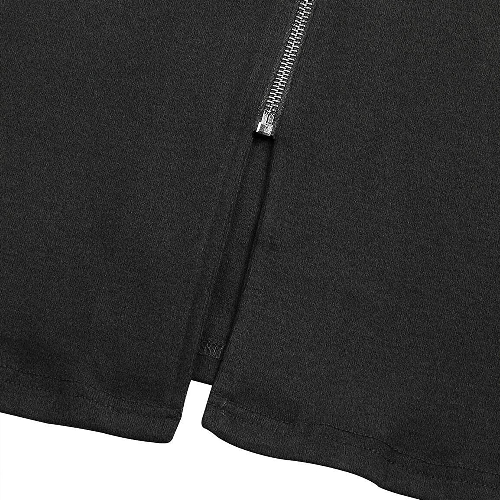 Womens Zip Up Long Hoodie Jacket Tunic Sweatshirt Open Front Cardigan