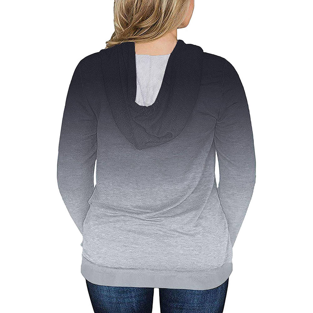 Women's Plus-Size-Hoodies-Sweatshirts Long Sleeve Tops with Pockets