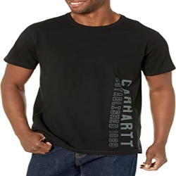 Men's Force Relaxed Fit Midweight Short-Sleeve Logo Graphic T-Shirt