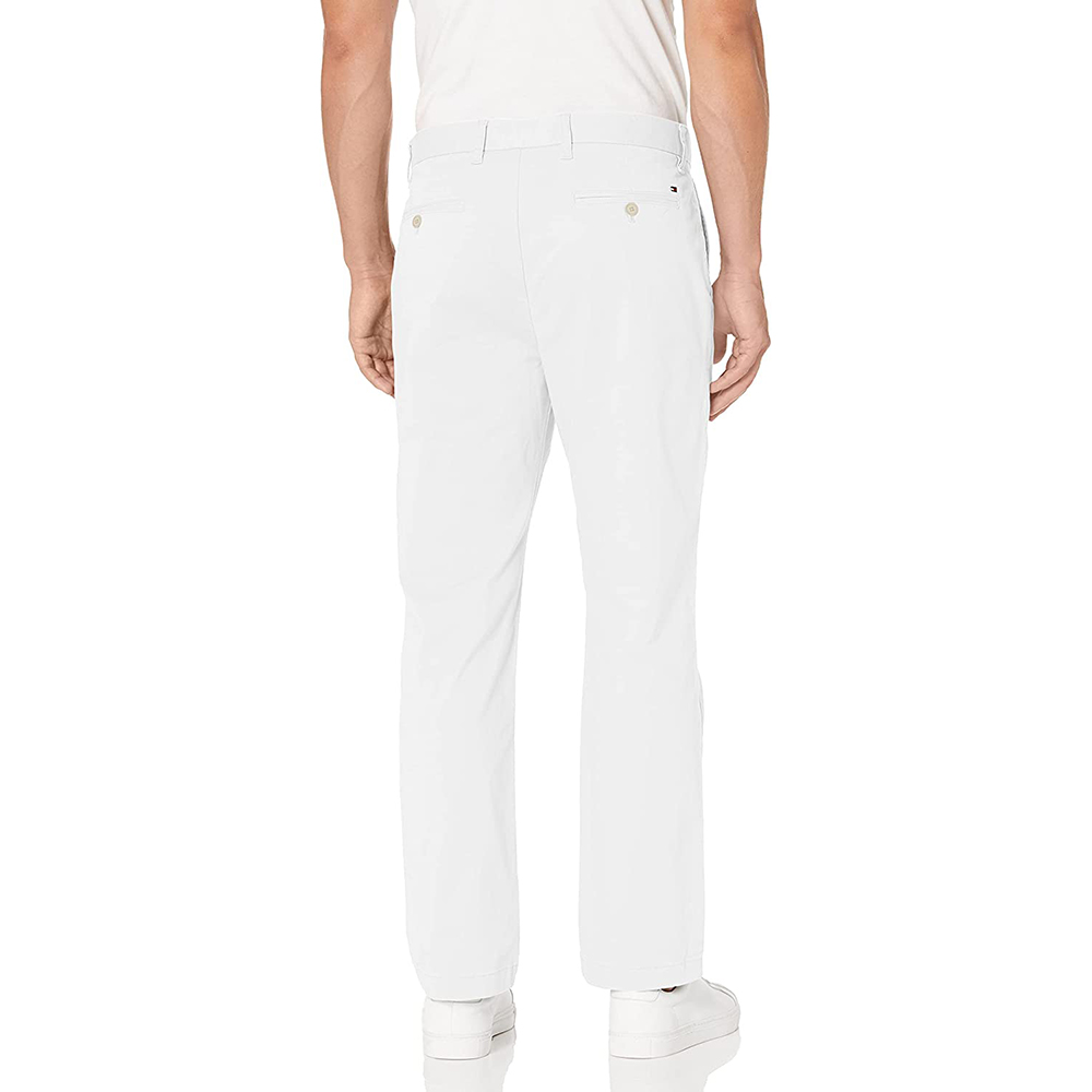 Men's Comfort Stretch Cotton Chino Pants in Custom Fit