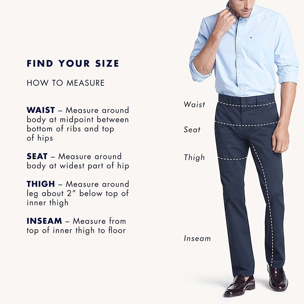 Men's Comfort Stretch Cotton Chino Pants in Custom Fit