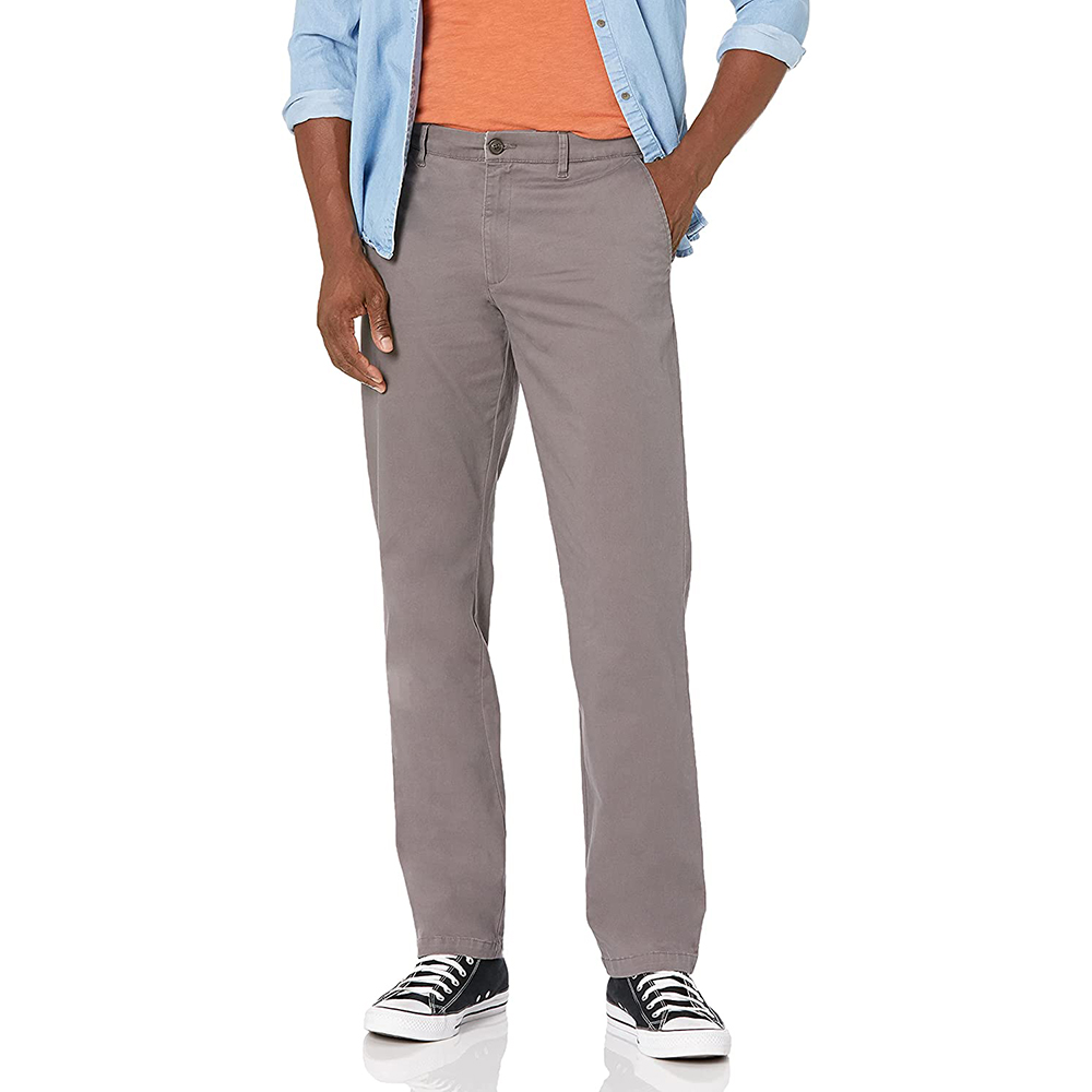 Men's Straight-Fit Washed Comfort Stretch Chino Pant