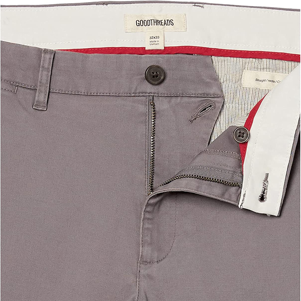 Men's Straight-Fit Washed Comfort Stretch Chino Pant