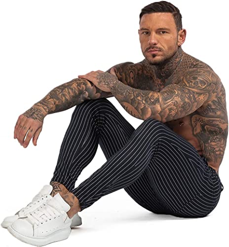 Mens Casual Pants with Pockets Chinos Pants Men Slim Fit