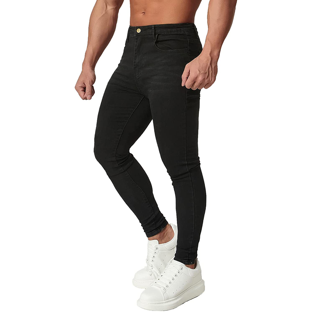 Men's Skinny Slim Fit Ripped Distressed Stretch Jeans Pants