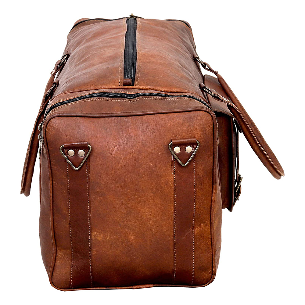 Large Leather 32 Inch Luggage Handmade Duffel Bag