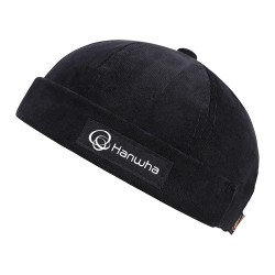 Men Hats Docker Cap Hats Beanie Sailor Cap Worker Hat Rolled Cuff Retro Brimless Hat with Adjustable