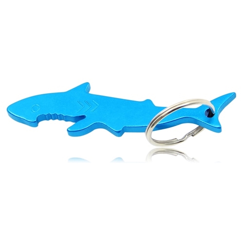 Shark Shaped Bottle Opener Keyring