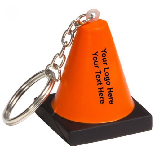 Construction Cone Keychains