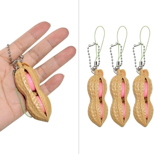 Peanut Fidget Key Chain