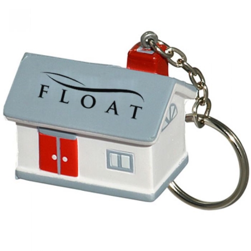 House Shaped Stress Reliever Keychains