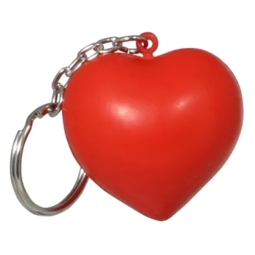 Valentine Heart Stress Ball Key Chain