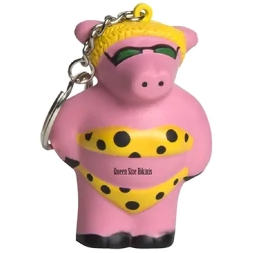 Personalized Pig Keyring