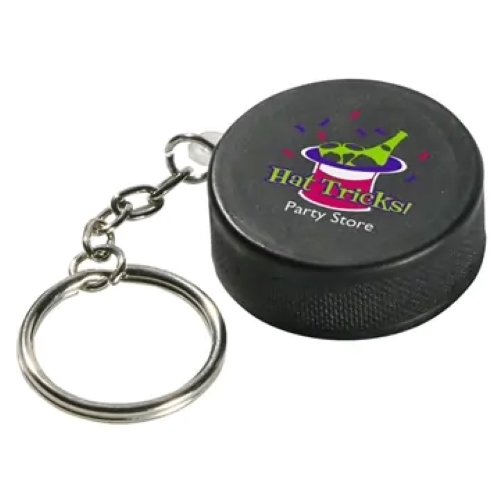 Hockey Puck Key Chain