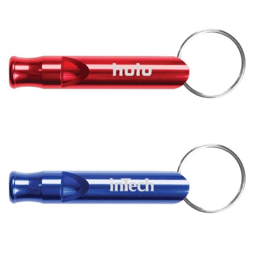 Whistle Shaped Metal Keychains