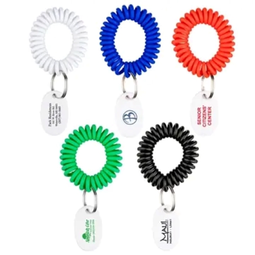 Bracelet Wrist Coil  Keyring