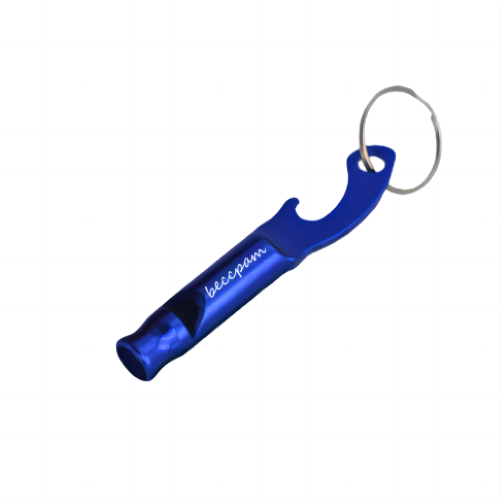 Whistle Bottle Opener Keychain