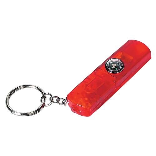 Whistle and Compass Keychain