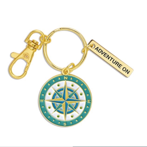 Compass Rose Keychain