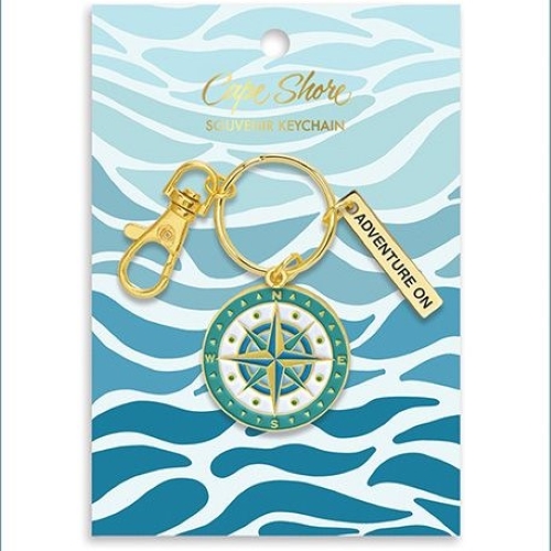 Compass Rose Keychain