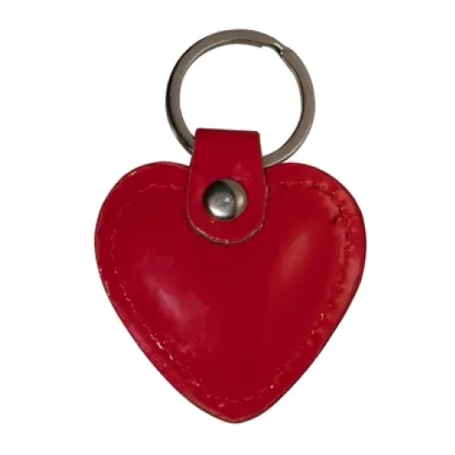 Heart Leather Keyring