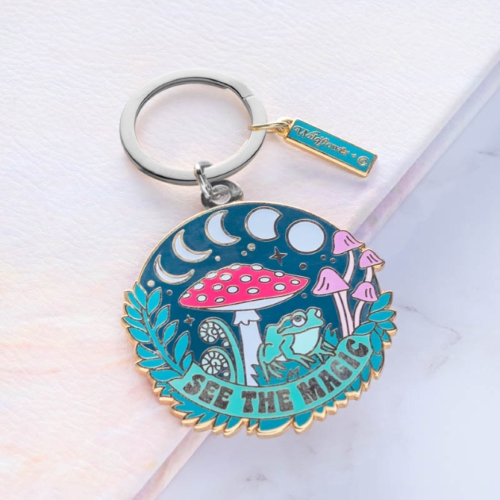 Enamel Keychains with Hard Metal