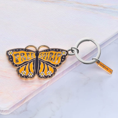 Enamel Keychains with Hard Metal