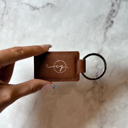 Custom Leatherette Keychain