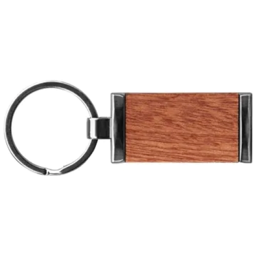 Rectangular Wood Key Chain