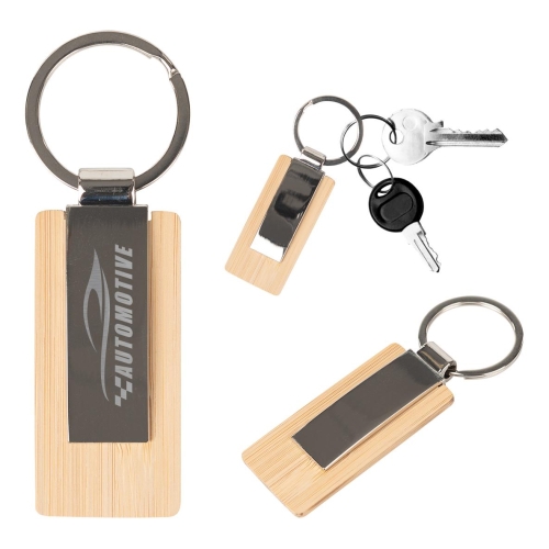 Promotional Bamboo Key Tag