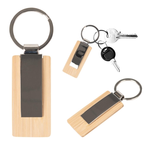 Promotional Bamboo Key Tag