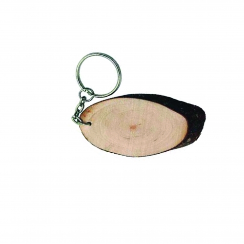 Wood Tree Keyring