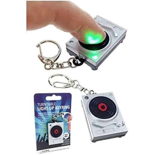 Turntable LED Keychain